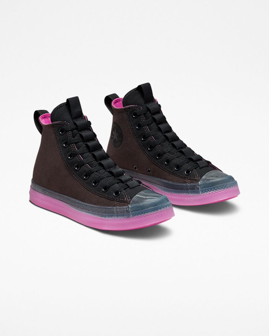 Zapatillas Altas Converse Chuck Taylor All Star CX Explore Edge Glow Mujer Marrones Negras | PE 20P4WE